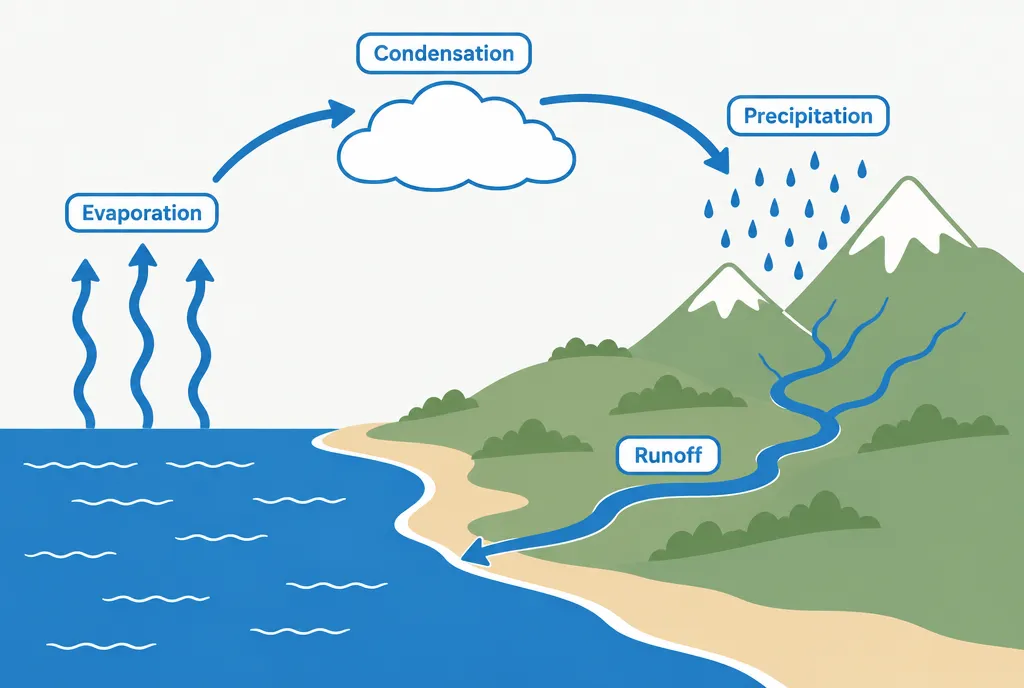 Water cycle diagram
