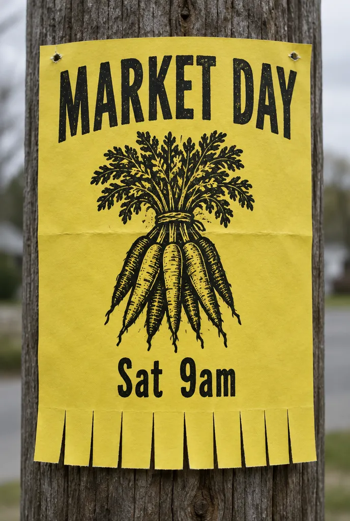 Market day street notice