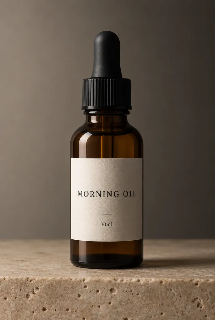 Amber serum dropper bottle